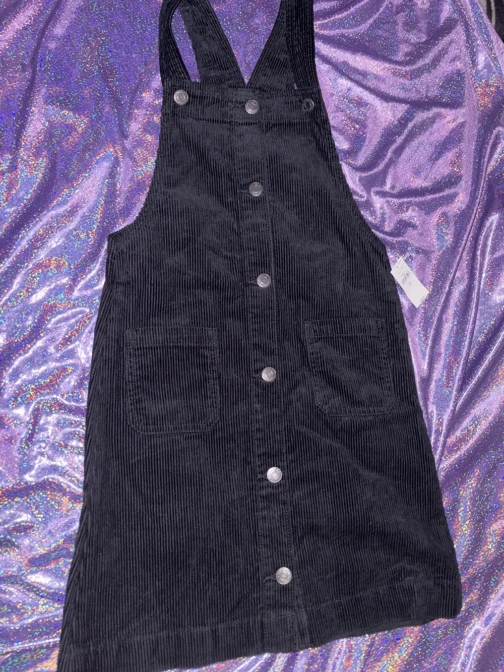 Gap Black Corduroy Skirtall Dress
